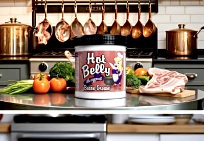 3 PACK HOT BELLY REAL BACON GREASE SHELF STABLE