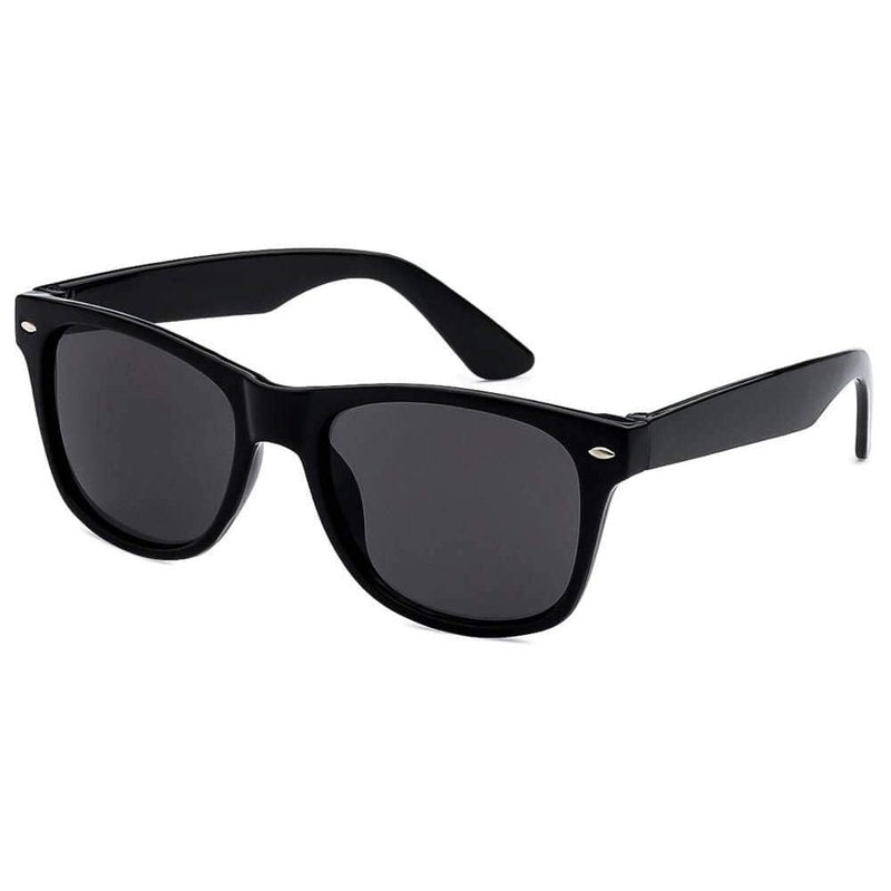 Thacher's Nook Kids Sunglasses Black Vintage Shades for Children Boys & Girls with UV400 Protection (Ages 3-10)