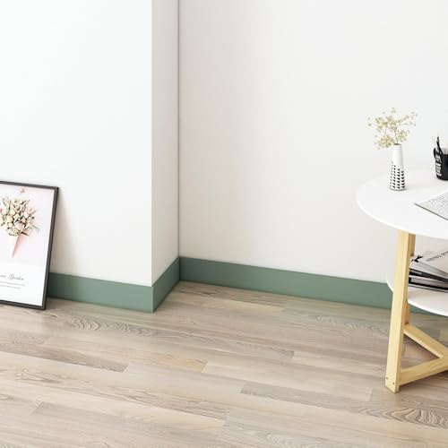 Pine Green Wallpaper Border Peel and Stick Bathroom Mirror Frame Border 3x236 Inch Solid Green Wallpaper Trim Border Stick and Peel Mirror Trim Borders for Wall Kitchen Backsplash Skirting
