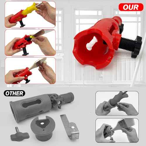 Multi-Angle Paint Brush Extender for High Ceiling, 1 PCS Extension Pole Attachments with Rotating Head for Paint Rollers, Great for Walls, Corners, Edges