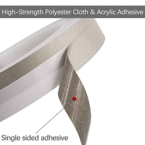 5mm x 20M (0.2in x 65ft) Conductive Cloth Fabric Adhesive Tape, Faraday Tape for EMI Shielding, Interference Signal Blocking, Laptop Mobilephone LCD Repair, Cable Wire Harness Wrapping