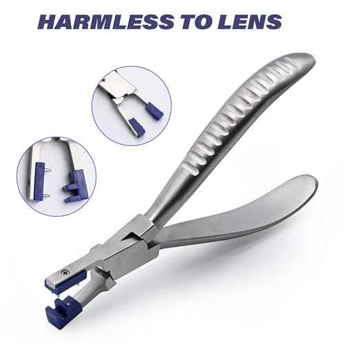 Professional Eye Glass Repairing Tools Kit for Rimless Glasses Frame Repair Tools to Adjust Glasses Arms Frame Eyeglasses Assemble & Disassemble & Adjusting Pliers Set