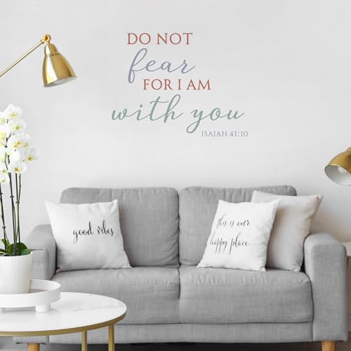 Kosiz 10 Pcs Bible Quote Verse Wall Stickers Inspirational Wall Decals Peel and Stick Quotes Motivational Scripture Religious Stickers for Home Library Office Art Decorations(Stylish Style)