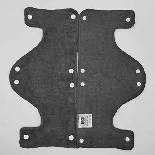 Big Dark Gray Hard Hat Sweatband,Reusable Washable Terry Cotton Hard Hat Liner snap on, 6 pcs per Pack