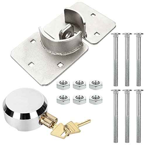 Van Locks, Hidden Shackle Padlock, Hidden Shackle Locks Keyed Alike with Hasp, High Security, for Trailer, Vans, Gates