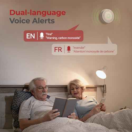 Hardwired Smoke and Carbon Monoxide Detector with Voice Alert,Wired Interconnected Smoke Alarm and Carbon Monoxide Detector Battery Backup,Fire Alarms and CO Detector for Home, 1-Pack
