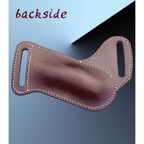 Knife Sheath,Thick Genuine Leather Knife Sheath for Belt,Fits Folding Pocket Knife Sheaths EDC Tool Holster