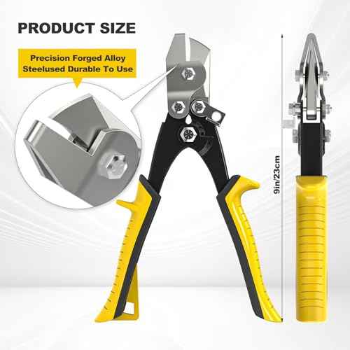 Sheet Metal Hand Notcher£¬Duct Notcher Tool£¬Sheet Metal Tools£¬Sheet Metal Notcher£¬HVAC Tool V Notcher for Ductwork and Sheet Metal, Cuts 30-Degree V Notch,Efficient and Precise