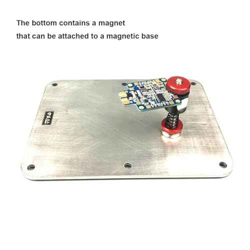 HZY Soldering Helping Hand 4Pcs PCB Circuit Board Holder ESD Safe - Metal Magnetic Fixture Tower Spring Clamp PCB Holder Fixtute for Circuit Boards Electronic Repairing Soldering Desoldering Rework