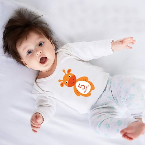 12pcs Baby Sticker, Gender Neutral Monthly Stickers for Baby boy or Girl, Create Beautiful Memories with Our Cute Animal Designs