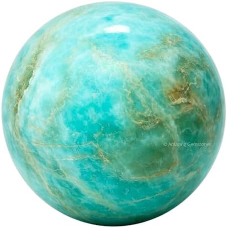 Amazing Gemstone Caribbean Calcite Crystal Ball with Stand - 1.5" Inches Crystal Sphere Meditation Balls for Witchcraft and Decorative Balls
