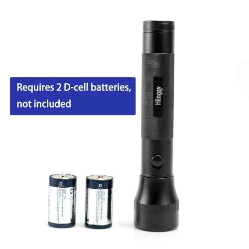 Heavy Duty 2-Cell D Battery LED Big Flashlights, Zoomable Single Mode Aluminum Alloy Torch Flashlight, Rugged Metal Flashlight for Outdoor Adventures Emergency Hiking Camping Caving (4 Pack)