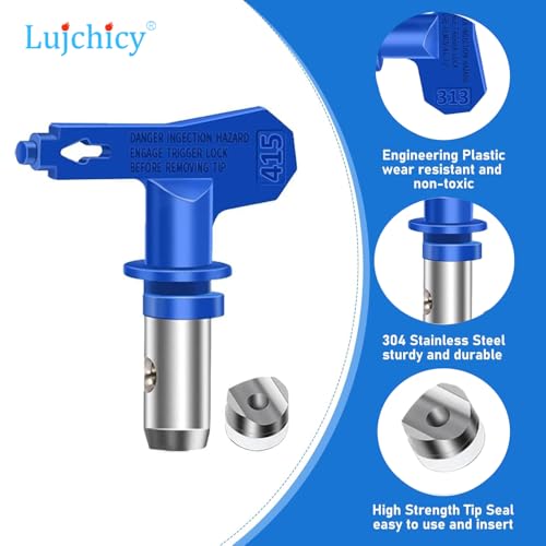 415 Spray Tip Nozzle, Reversible2 Airless Paint Sprayer Tips for Airless Sprayer (/Pack)