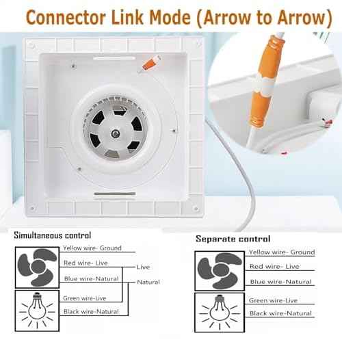 Bathroom Exhaust Fan with LED Light Ceiling Mount Ventilation Fan 118 CFM 1.0 Sones 4 Inch Duct Quiet Bathroom Vent Fan with Light Combo 5000K for Home Bath Hotel-Squares