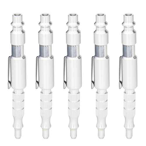 Kodilin 5Pcs 1/4"I/M Type Plug Air Blow Gun,Adjustable Pocket Blow Gun