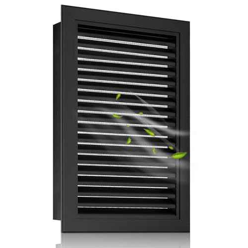 14" x 20" Aluminum Alloy Gable Vent - Never Rust, Heat Dissipation & Condensation Prevention, Ideal for Shed, Attic, Wall, Door & Shipping Container - Vent Opening: 12" x 18"
