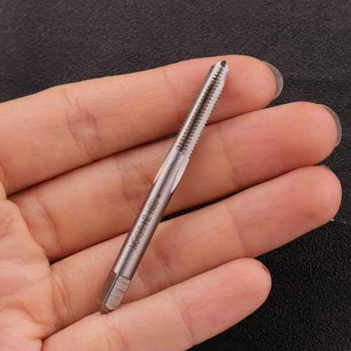 Metric Machine Tap,2pcs M5 x 0.8mm HSS 6542 Straight Flutes Screw Tapping Threading Machinist Repair DIY Tool