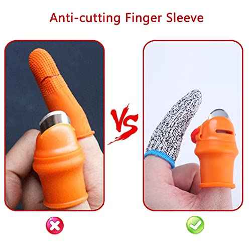 E-TING 12 Pcs Gardening Silicone Thumb Knife Harvesting Tool Finger Plant Fruit Picking Knives Separator Garden Tool