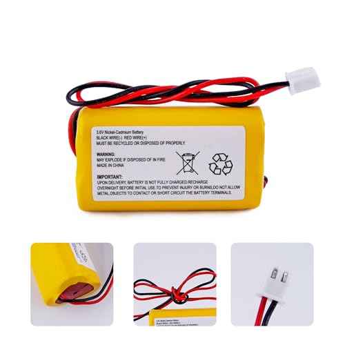 5-Pack 3.6V 900mAh Ni-Cd AA Rechargeable Emergency Light Batteries for Exitronix 10010037, Max Power B2-0031 MH468886, Unitech LEDR-1 6200RP, Dantona CUSTOM-318 OSA230, Replacement Battery.