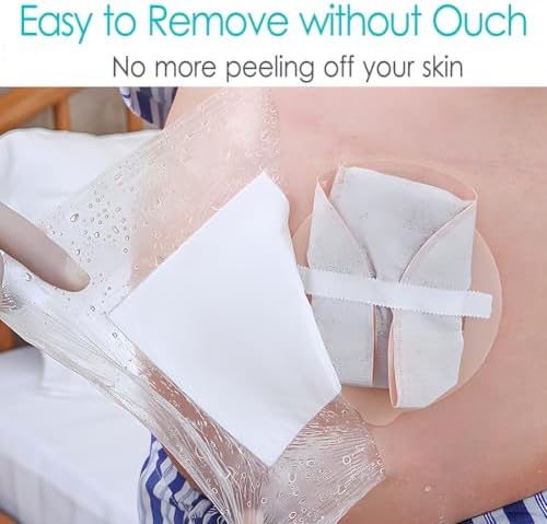 Ostomy Shower Cover Waterproof Ostomy Bag Covers Shower Guard Stoma Shower Shields Colostomy Bathing Bags Shower Protector Adhesive Bandage with Non-Stick Pad for Showering 12"x16" 14 Pcs