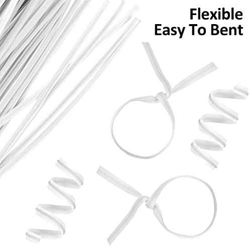 500 Pcs Black Twist Ties, 5" Plastic Twist Ties for Bags, Household & Office Use