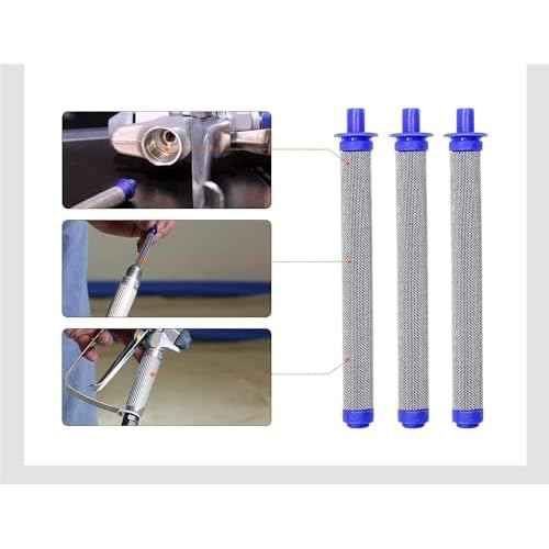 1pcs 288716 3/4-Inch Inlet Strainer Thread &5pcs 288749 Airless Spray Gun Filter Combination fits Airless Paint Sprayers Gun