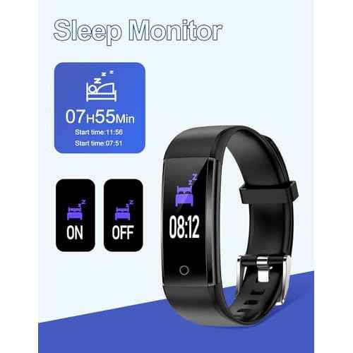 GRV Fitness Tracker Non Bluetooth Fitness Watch No App No Phone Required Waterproof Pedometer Watch with Steps Calories Counter Sleep Tracker for Men Women Parents