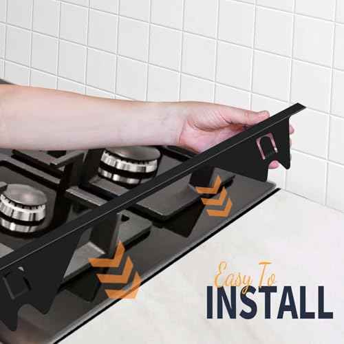 Upgrade 316 Stainless Steel Stove Gap Covers, 2 Pack Stove Gap Filler ALMCALS Stove Gap Guards Range Trim Kit Heat Resistant Oven Gap Filler Between Stovetop and Counter