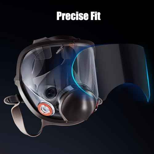 Frienda 100 Pcs Peel off Lens Cover Shield Respirator Mask Protective Cover Compatible with 6885, 6000, 6700, 6800, 6900 Series