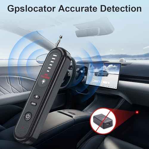 Aleanu Hidden Camera Detector, 2025 Hidden Bug and Device GPS Detector for Trave, Hotels, Home, Office, 6 Levels Sensitivity