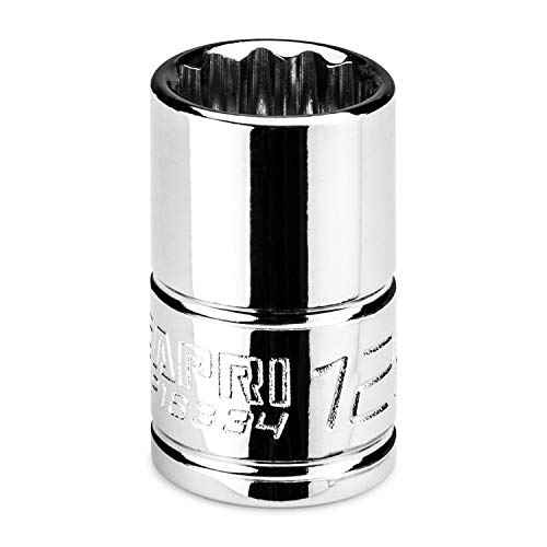 Capri Tools 12 mm Shallow Socket, 3/8 in. Drive, 12-point, Metric