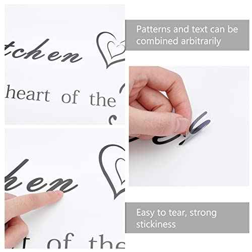 SUPERDANT 2 Sheets Wall Sticker Mountain Bike Riding Outdoor Sport Wall Decal Peak Forest Animals Pattern Vinyl Wallpaper Art Stickers for Home Living Room Bedroom Decor Black