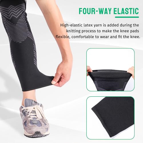 Knee Compression Sleeve Original – for Pain Relief and Support – Alleviates Swelling, Inflammation, and Improves Circulation – Ideal for Men and Women in Sports and Everyday Activities