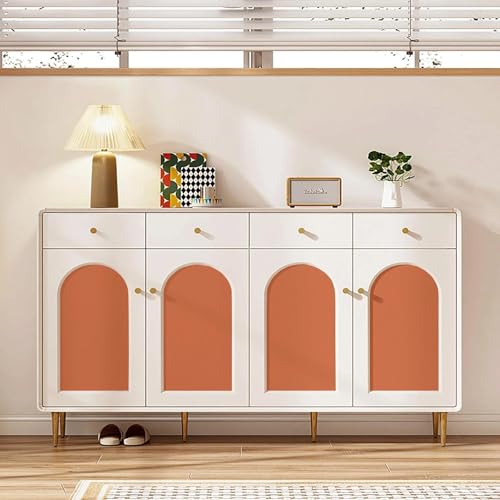 Yun-aeon Burnt Orange Textured Peel and Stick Wallpaper 15.7" ¡¿ 120" Removable Waterproof Contact Paper for Cabinets and Drawers Vinyl Self Adhesive Wall Paper Decorative for Bedroom Bathroom