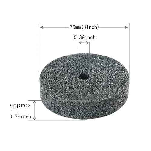 ?????? ???? 5 Pcs 3'' Fiber Buffing Wheel - 3/8'' Arbor Hole Replacement Fiber Buffing Polishing Wheels for Bench Buffer/Bench Grinder