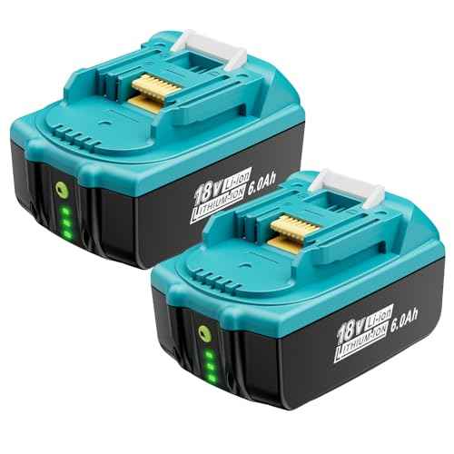 18V Lithium Battery Replacement for Makita 18V Battery 6.0Ah Compatible with Makita 18V Battery BL1860B BL1850B BL1840B BL1830B, 2Pack