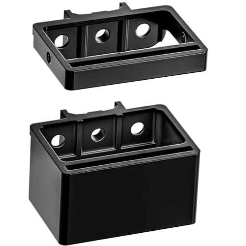 Level Mount Holder for Alpha Rails - Compatible with Milwaukee Packout Tool Box with Alpha Rail System (Black)