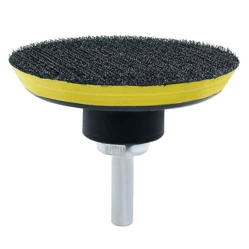 Luomorgo 3 Inch Hook & Loop Backing Pad Orbital Sander Polisher Sanding Pad with M10 Drill Adapter 2pcs