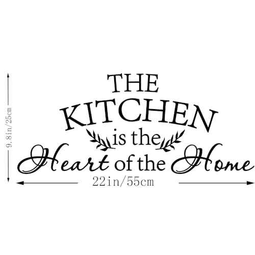 The Kitchen is The Heart of The Home Vinyl Wall Decal Art Letters Art Mural Home D?cor