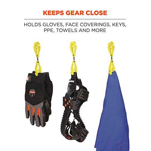 Ergodyne Squids 3420 Swiveling Glove Clip Holder with Dual Clips