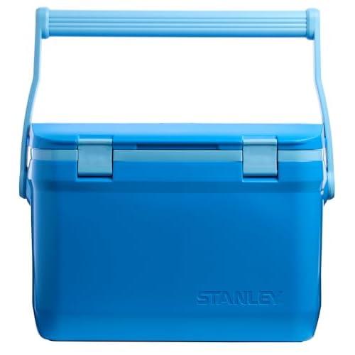 Stanley Adventure Outdoor Cooler 16 qt | Heavy Duty Outdoor Camping Cooler with Easy Carry Top Handle | 36 Hour Cooling Ice Chest for 21 Cans| BPA-Free | Azure