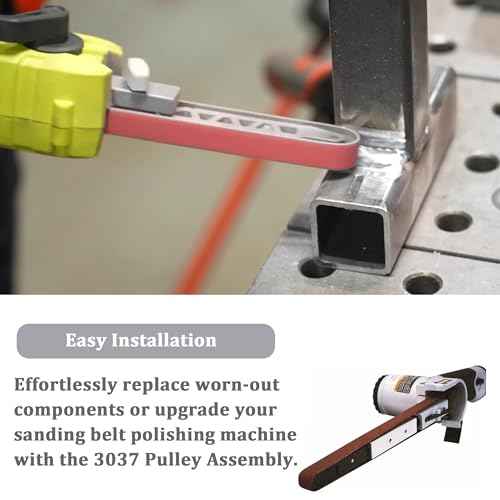 3037pas Pneumatic Belt Sander Bearing Fits For Astro Pneumatic Tool 3037 Pulley Assembly- Steel