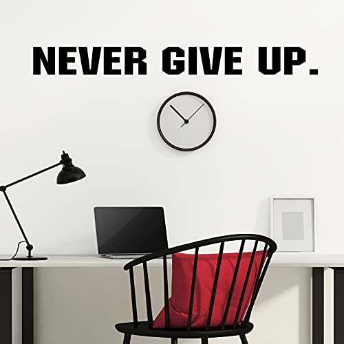 Tenare 4 Pieces Gym Wall Decal Motivation Vinyl Wall Decals Be Stronger Than Your Excuses Sticker Don't Wish for It Work for It Large Gym Never Give up Quote Sticker Home Exercise Fitness