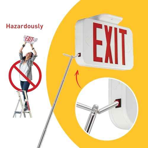 Smoke Detector Tester Pole - Smoke Detector and Emergency Exit Light Extendable Pole Tester - Emergency Light Testing Pole - Ensuring Safe and Efficient Testing of Life Safety Products,2 Pack
