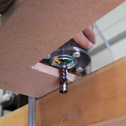 WOOD GRAIN JUNKIE¢ç TrimFit Pro¢ç 6¡±x9¡± Single Grip Router Base Plate Compatible with Milwaukee M18 FUEL 2723-20 ? Pre-Drilled, 3/8¡± Thick Clear Cast Acrylic Router Base Accessory, Made in USA
