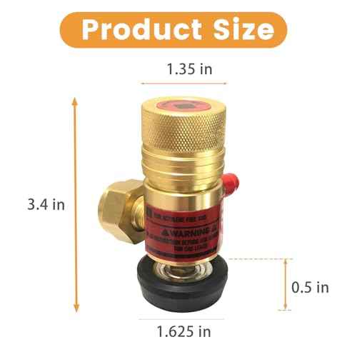 0386-0725 AR-B CGA520 Acetylene Regulator for B Tanks, for Torch regulator with Gauge, Use with Torch Acetylene Kit, B Tank Torch Kit