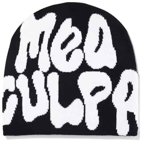 Y2k Spider Beanie Hat Wool Acrylic Knit Skull Cap Winter Warm Streetwear MEA Design Hats for Women Man Teenagers