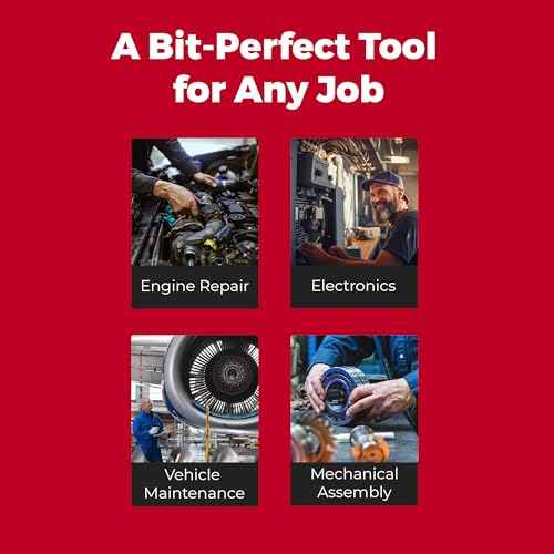 Megapro Automotive Screwdriver Set | One Multi-Bit Screwdriver with ¨ù¡± Hex Shaft | Phillips, Torx | Compact Automotive Bit Set (Ratcheting)