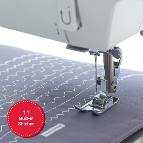 SINGER® Heavy Duty 4411 PRISMA High Speed Sewing Machine + Accessories | 11 Built-In Stitches Deliver 69 Stitch Applications | 50% More Power, 1000 Stitches/Min | Metal Frame, 4-Step Buttonhole