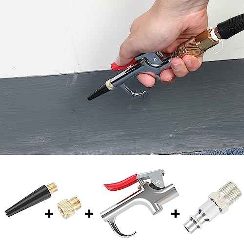 WYNNsky Air blow Gun Kit, 2PCS Air Flow Extensions, 4PCS Nozzle Tip, 13PCS Air Compressor Accessories Kit
